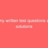 army written test questions and solutions 2658